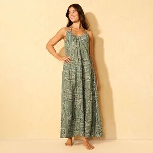 Green Bandana Cover Up Dress